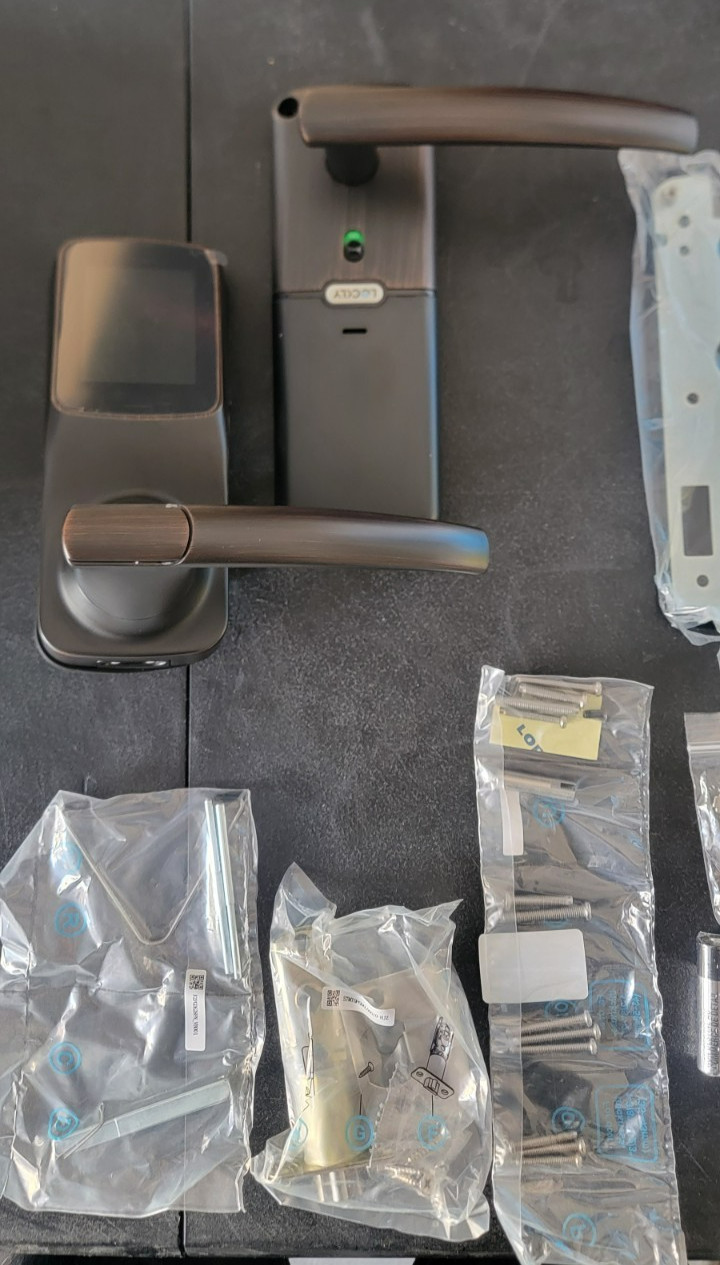 Lockly PGD628F Secure Plus Smart Lever Lock Bluetooth & Fingerprint Oiled Bronze