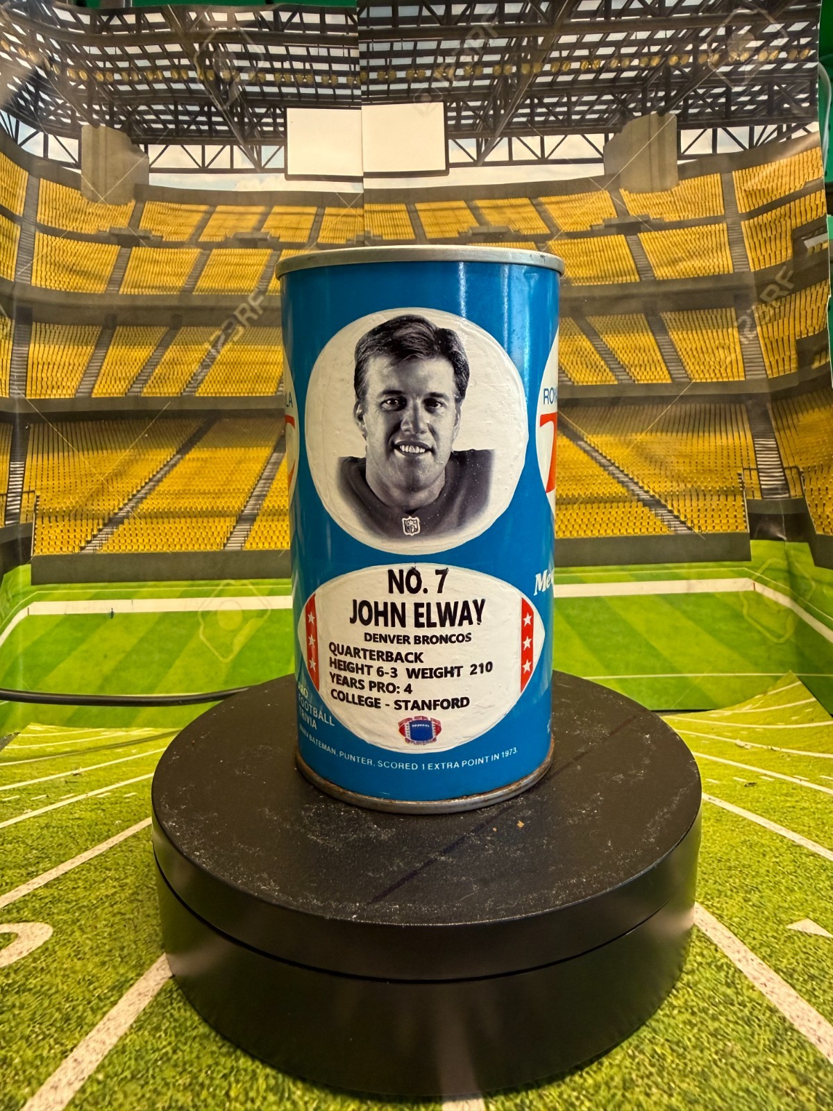 1987 John Elway customized RC Cola can