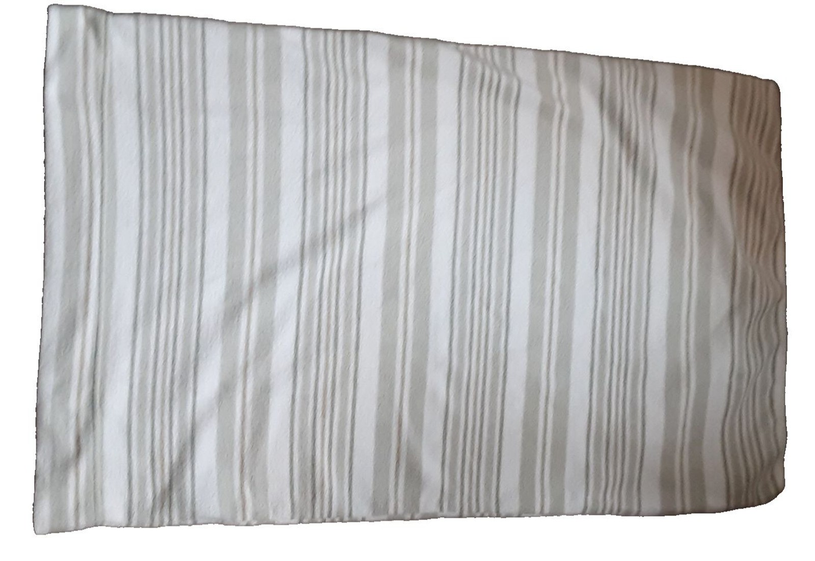 Cuddl Duds Fleece Pillowcases Pair Standard Queen Sage Green Taupe Striped