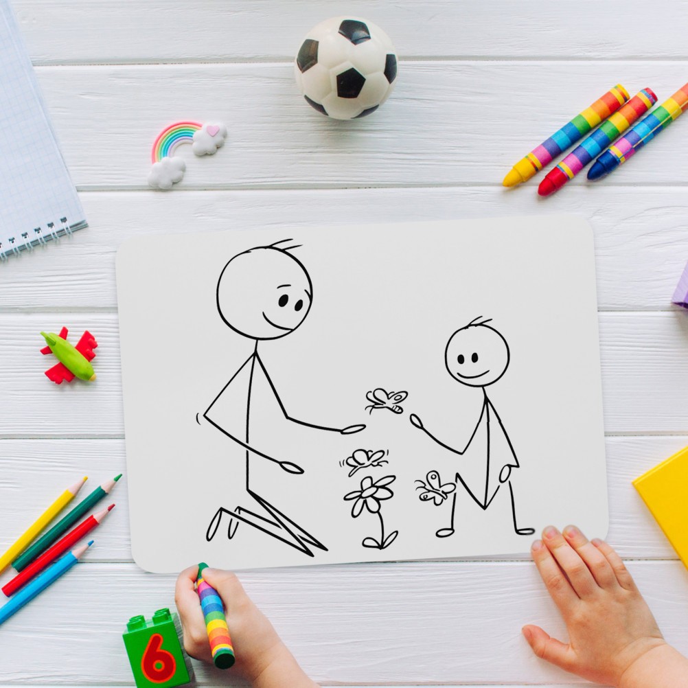3Pcs Handheld White Boards Durable PVC Dry Erase Boards for Kids Home Learning