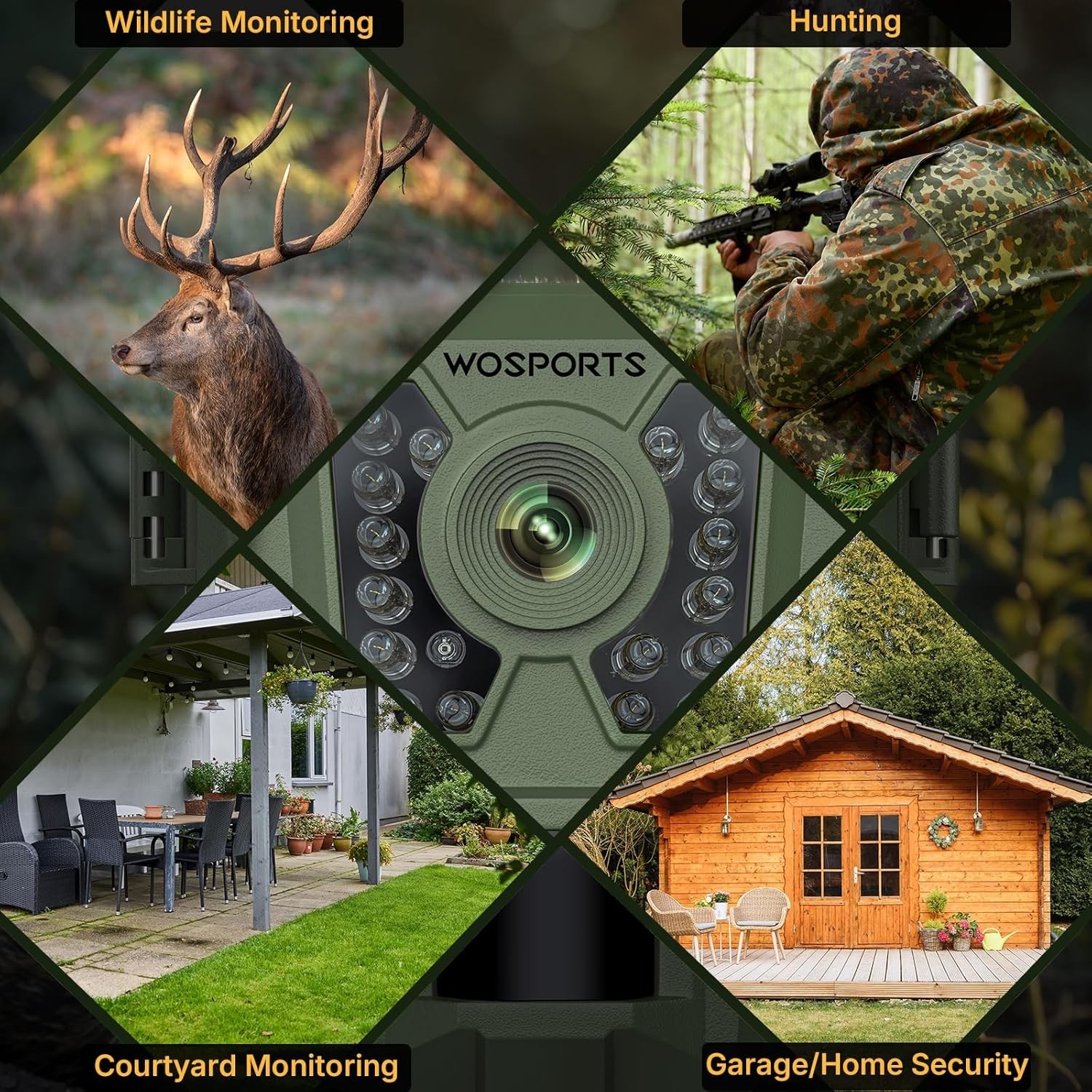 Mini Trail Camera 24MP 1080P HD Game Camera with Night Vision Motion Activate...
