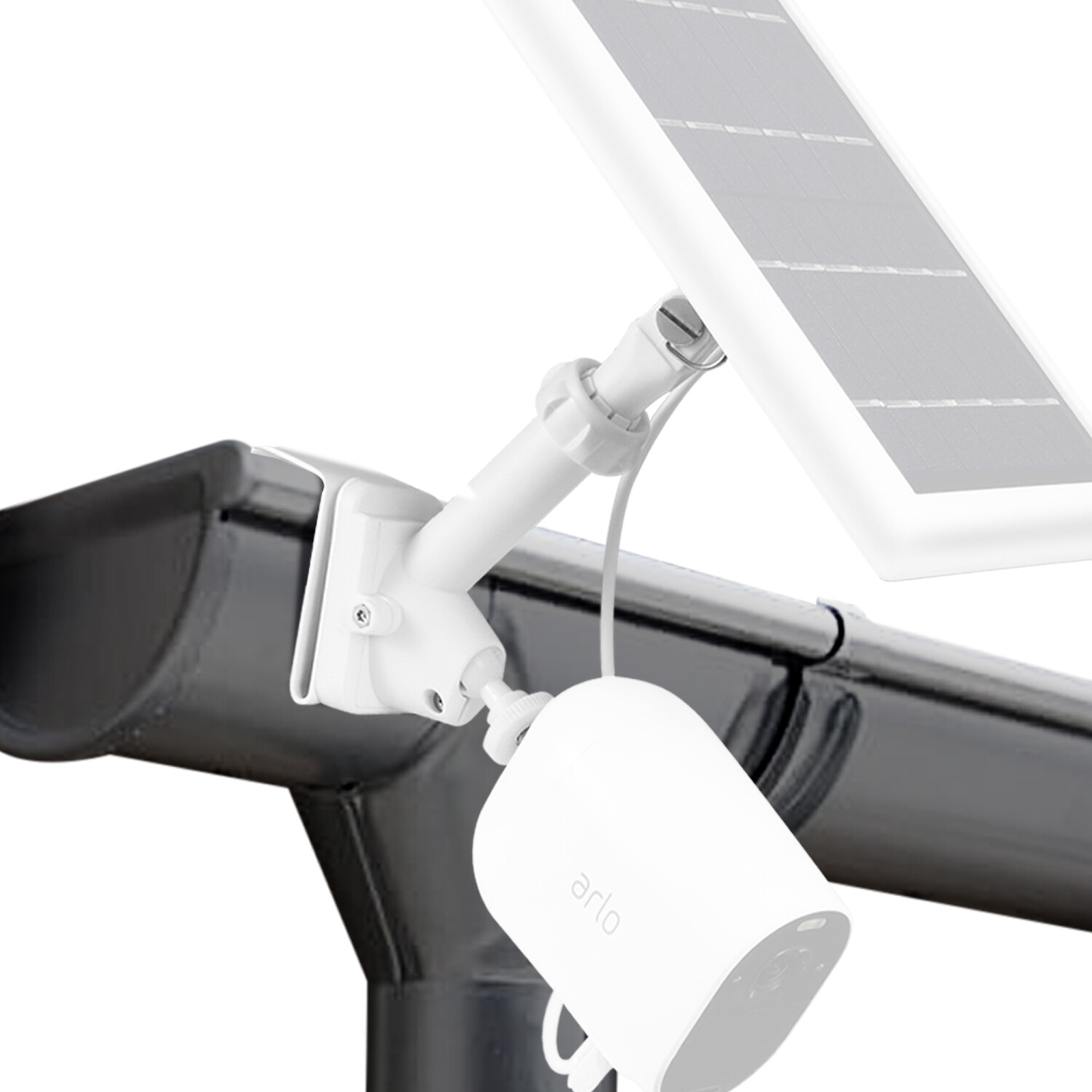 Universal Gutter Mount for Wyze, Blink, Ring, Arlo, Eufy Security Cameras