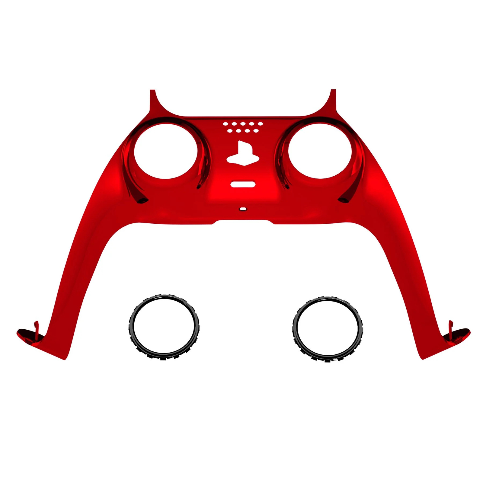New Replacement Front Trim Shell w/Accent Rings compatible with PS5 Controller