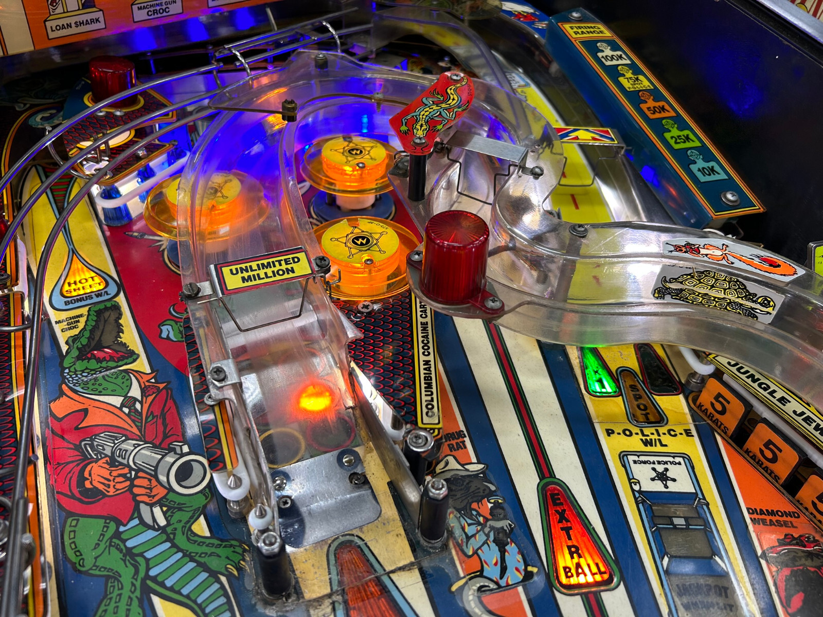 Police Force Pinball Machine by Williams 1989 - Professionally Refurbished