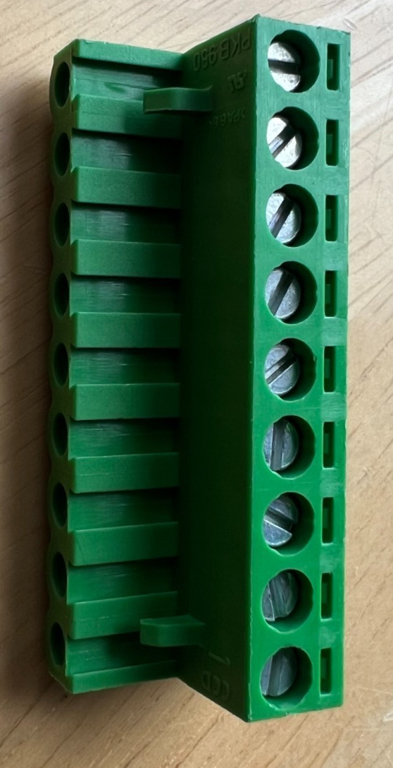 CONTA CLIP 11236.1, 8 position terminal plug, 5.08mm spacing (NEW)