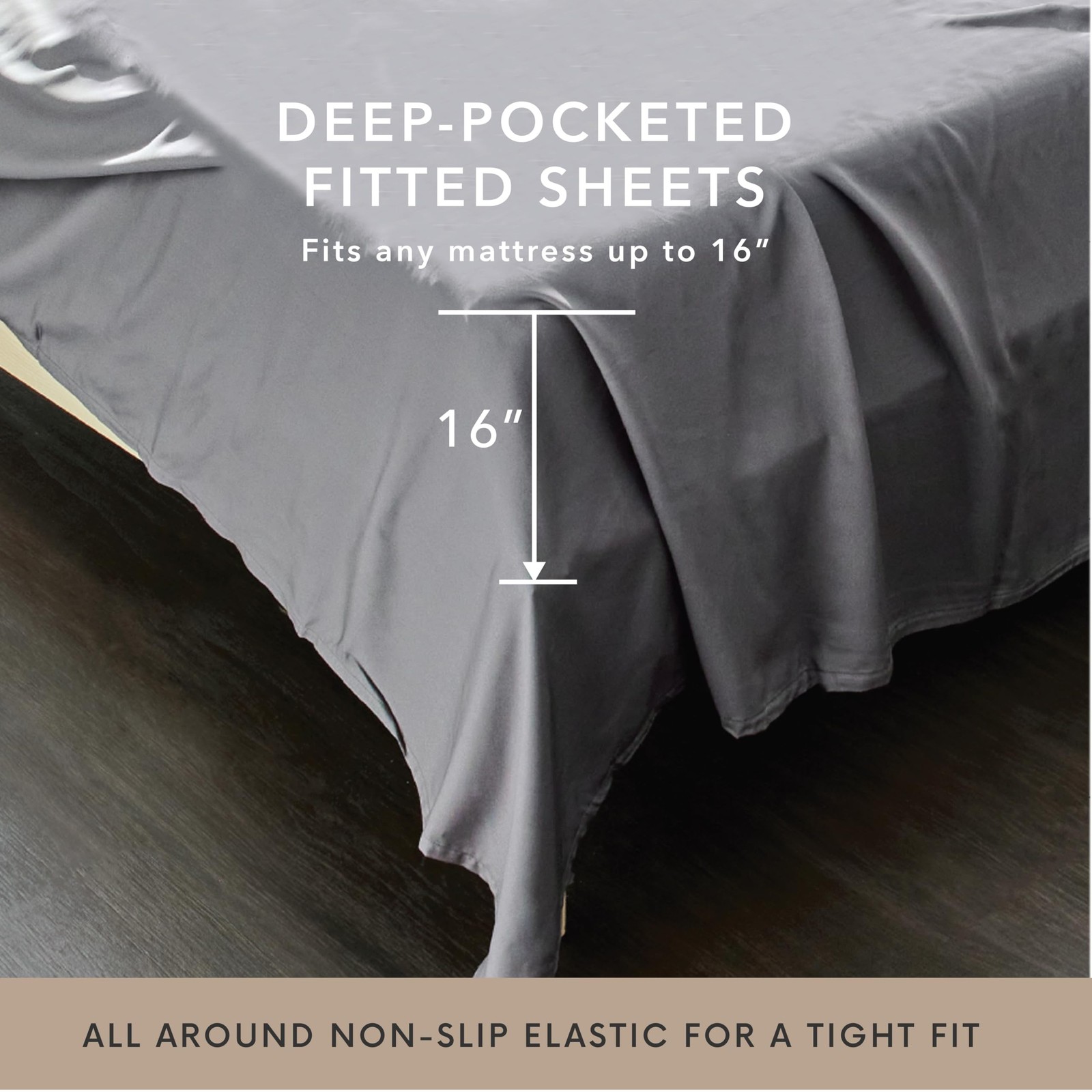 Bamboo Bay 7 Piece Split King Size Sheet Set, 100% Viscose Made from Bamboo, ...
