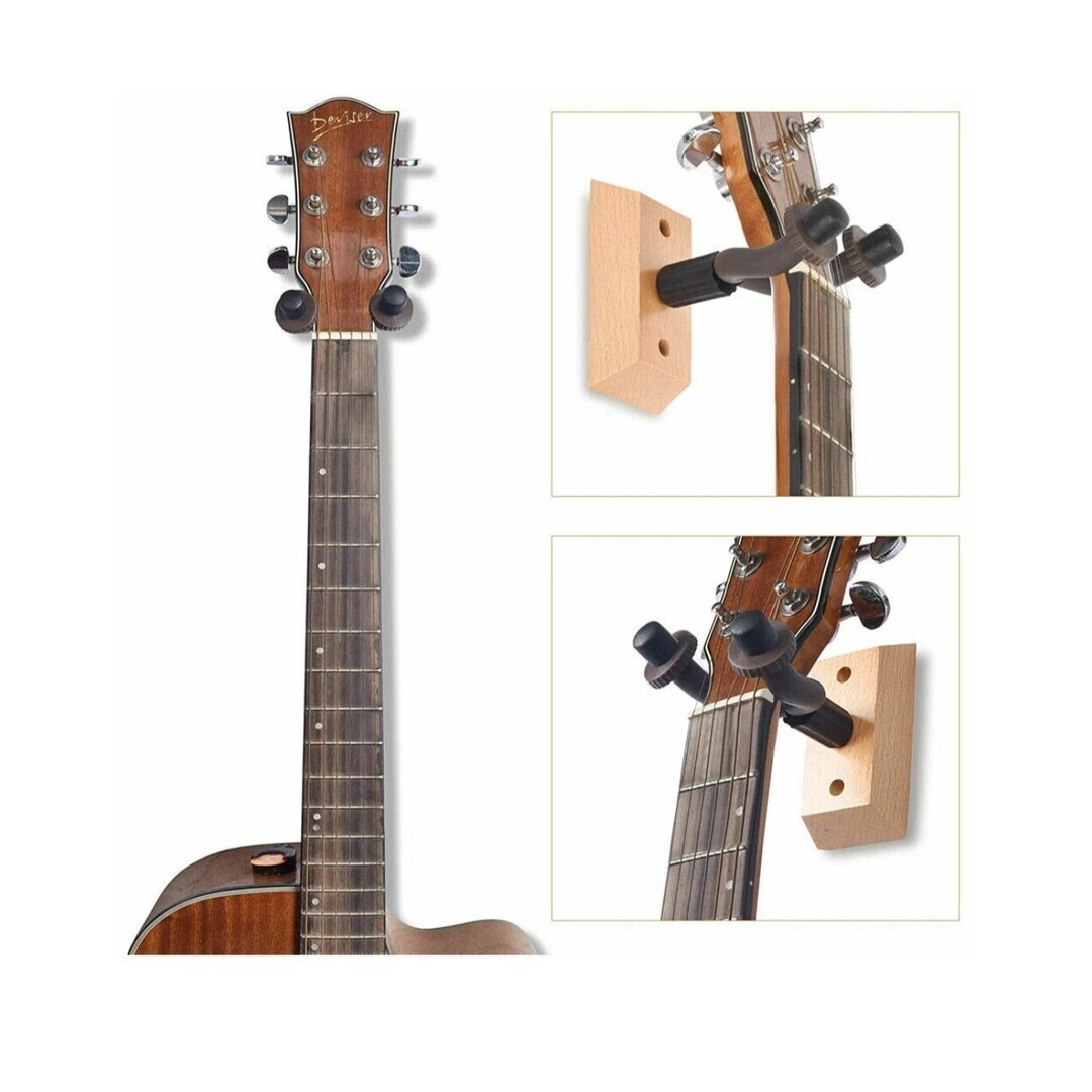 Guitar Hangers Hook Adjustable Instrument Display Holder Wall Mount Rack 2X