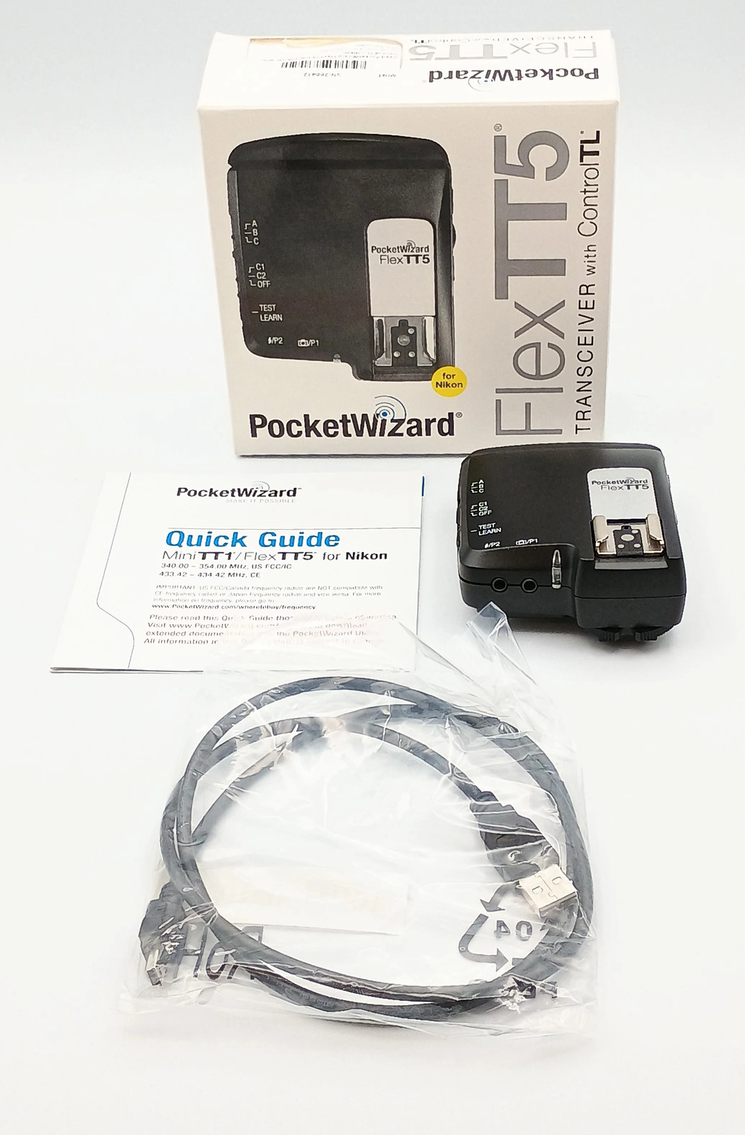 Used PocketWizard FlexTT5 Transceiver with Control TL - Nikon