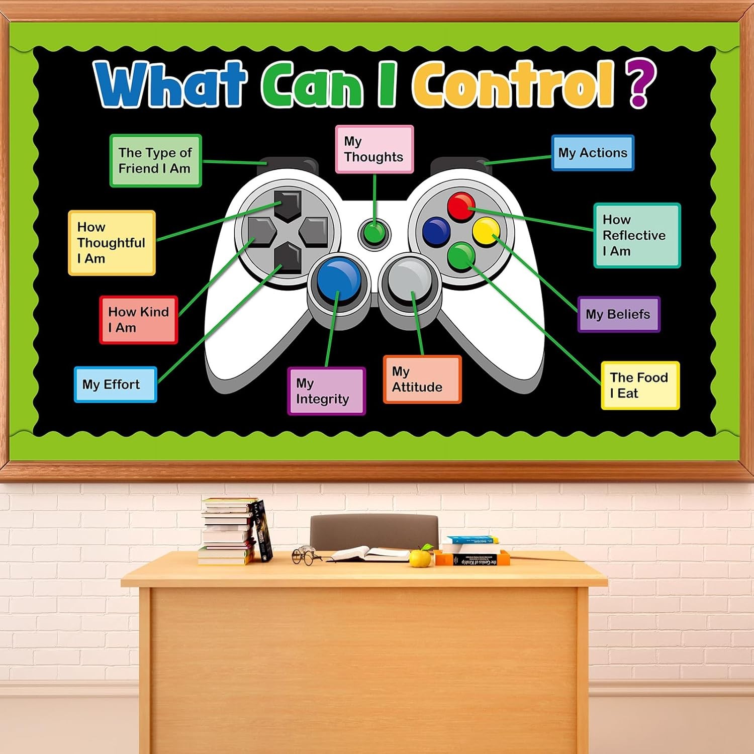 Game Theme Bulletin Board Set Things I Can Control Positive