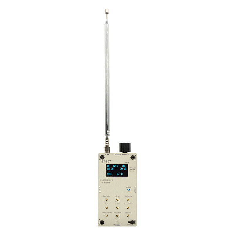Portable Si-307 300KHz-108MHz Radio Receiver FM LW(MW SW) SSB USB AM + OLED