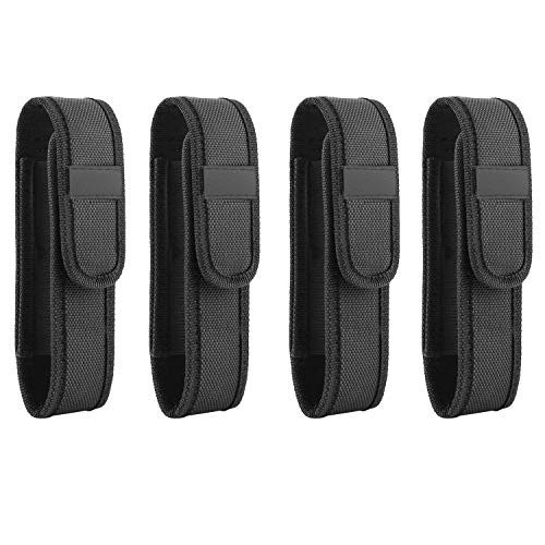 4-Pack Flashlight Holster Carry Case for 5"-7" Tactical LED Flashlights