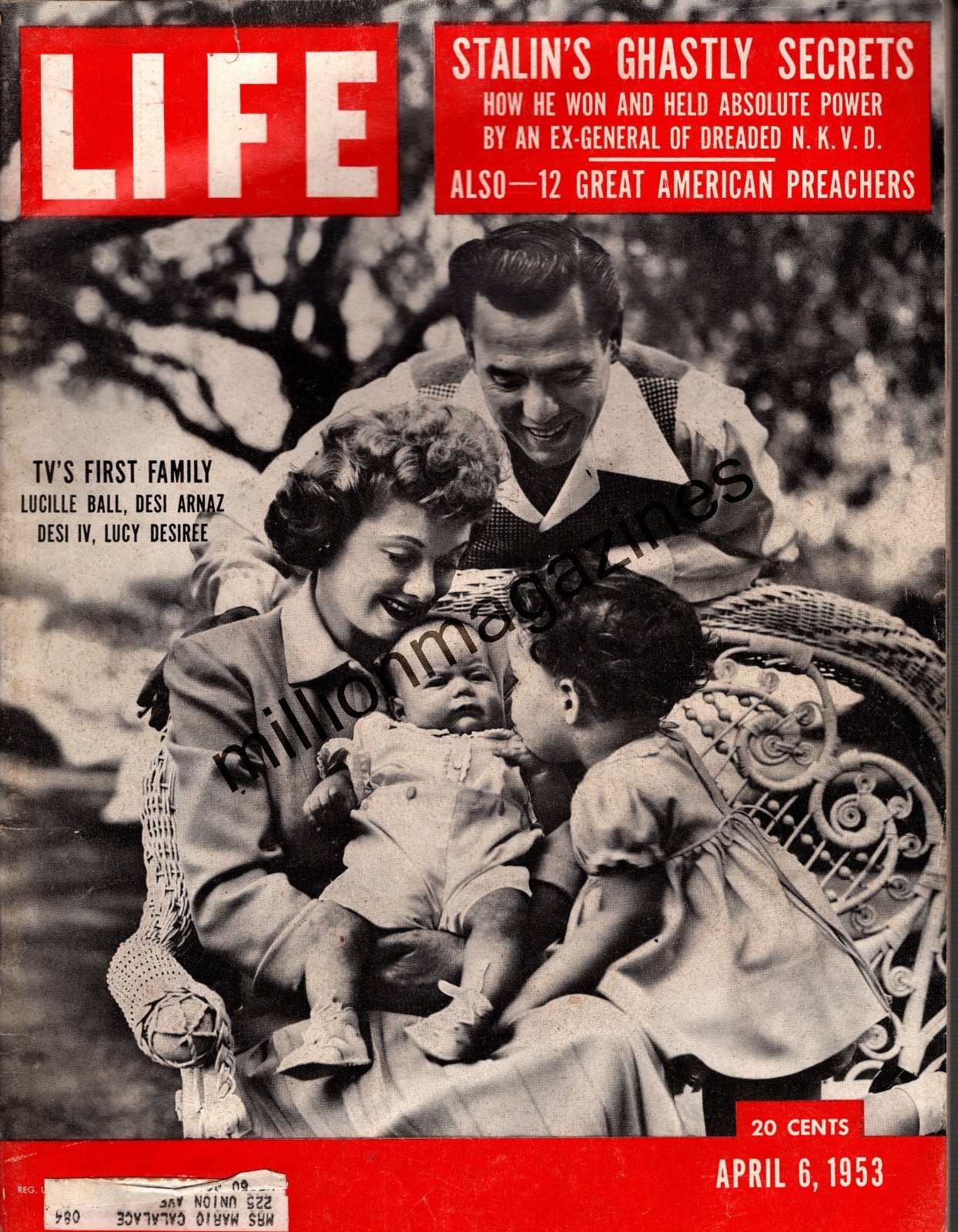 1953 Life April 6 - Lucille Ball Family; Return to Wellesley; Great Preachers;