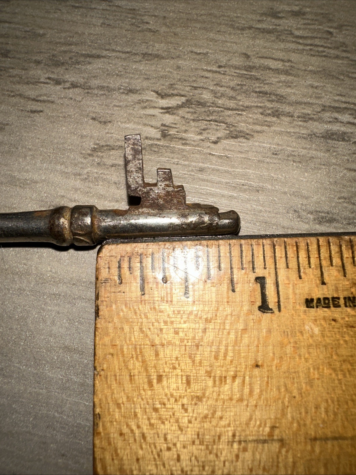 Antique Corbin Skeleton Key Solid Barrel Key. Unique Tip Design!!