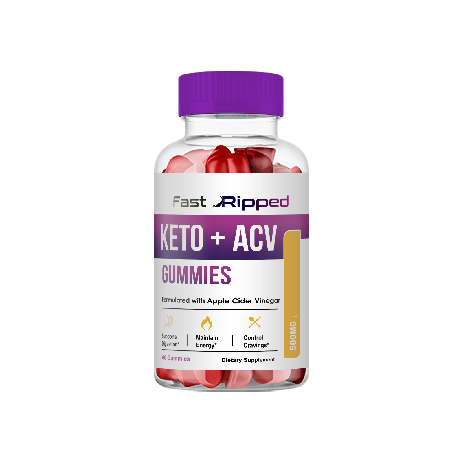 Fast Ripped Gummies - Fast Ripped Keto Apple Cider Vinegar Gummies (Single)
