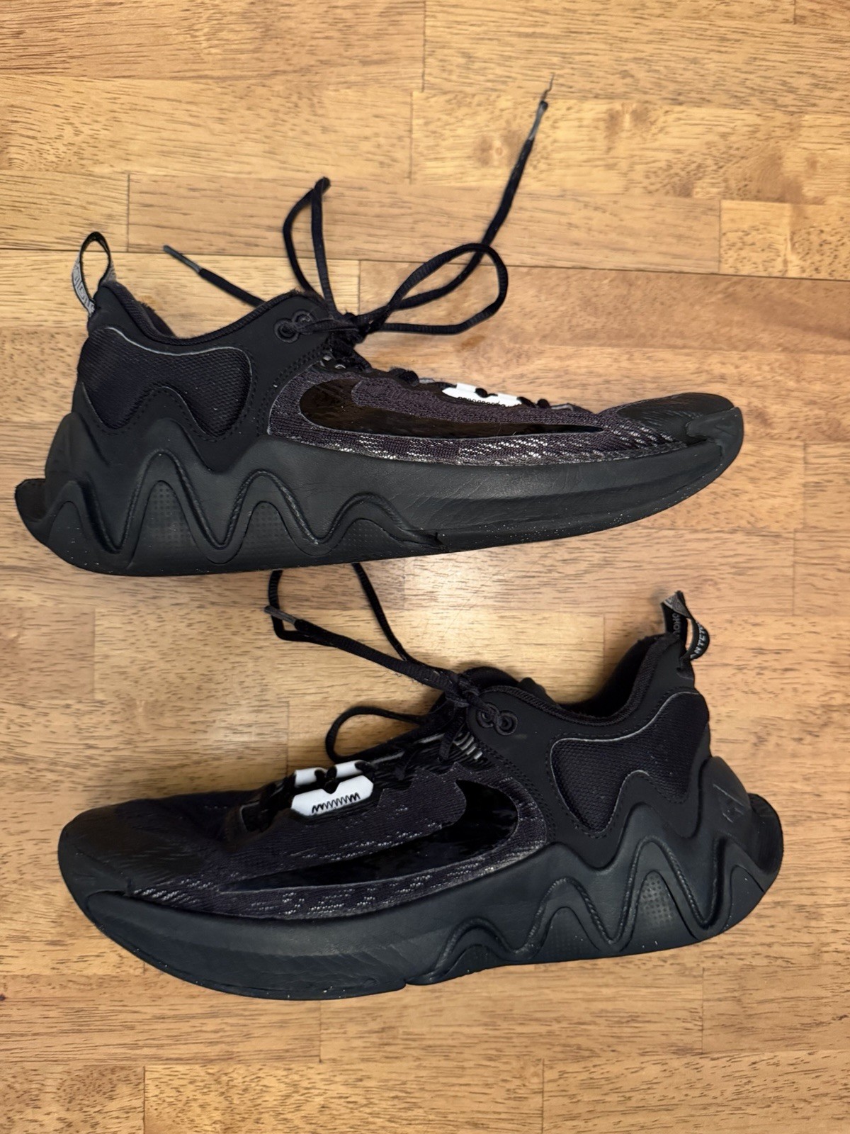 Nike Giannis Immortality 2 'Black Holographic Swoosh' DM0825-002 Men's Size 9.5