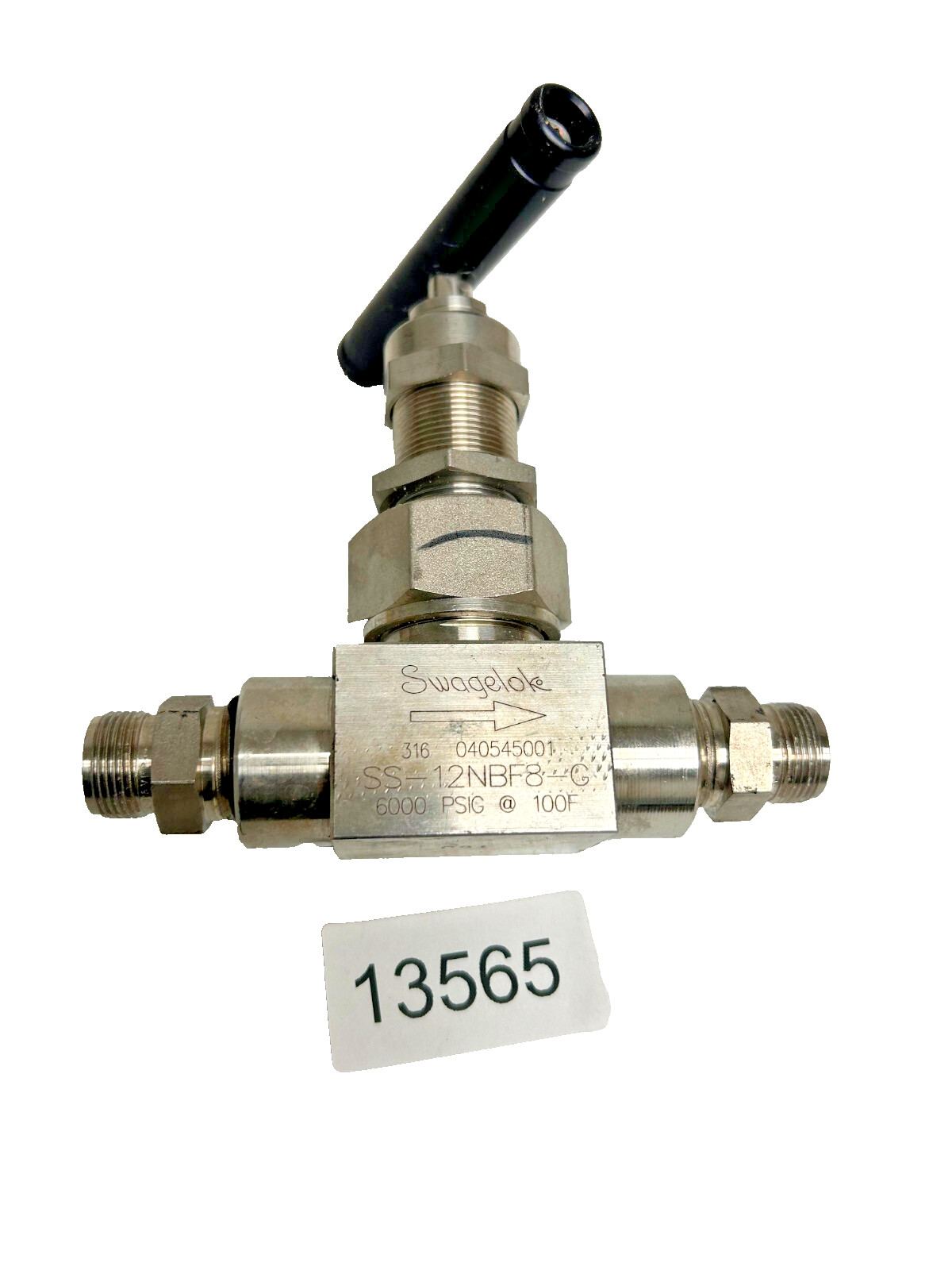 Swagelok SS-12NBF8-G Stainless Steel Needle Valve 6000 PSIG