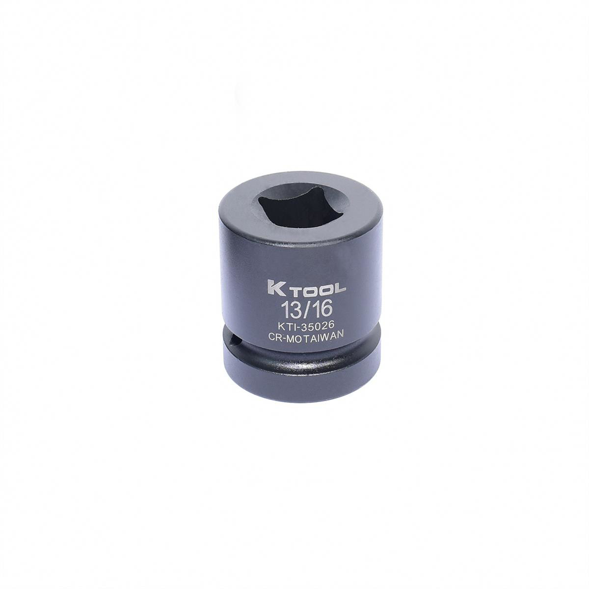K-Tool 35026 1" Drive x 13/16" Square Impact Budd Wheel Socket