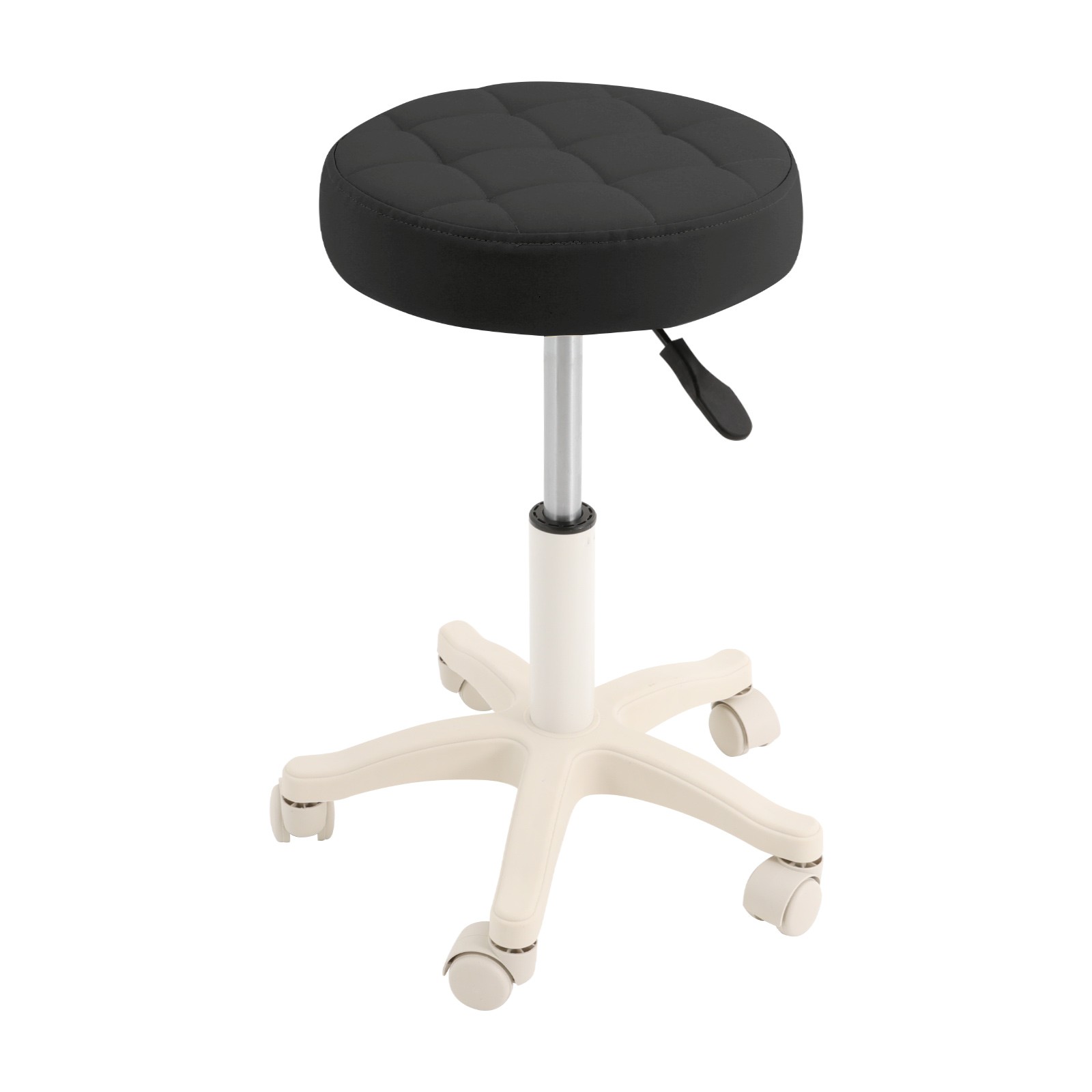 Height Adjustable Bar Stool, Rolling Stool, Salon Stool