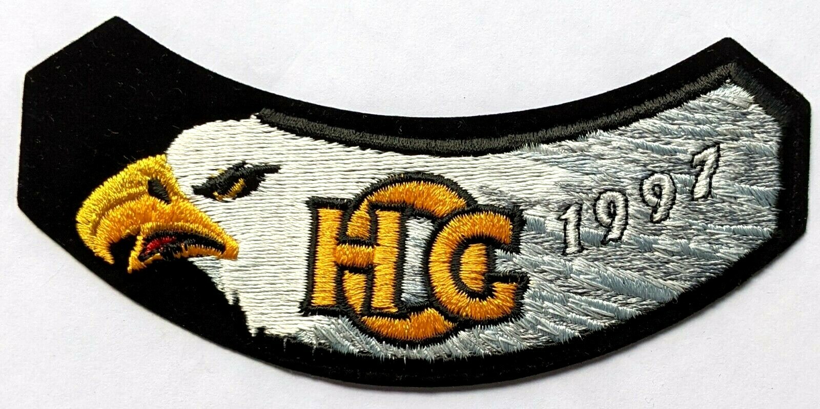 1997 Harley Owners Group HOG Rocker Arm Patch Jacket NOS American Bald Eagle