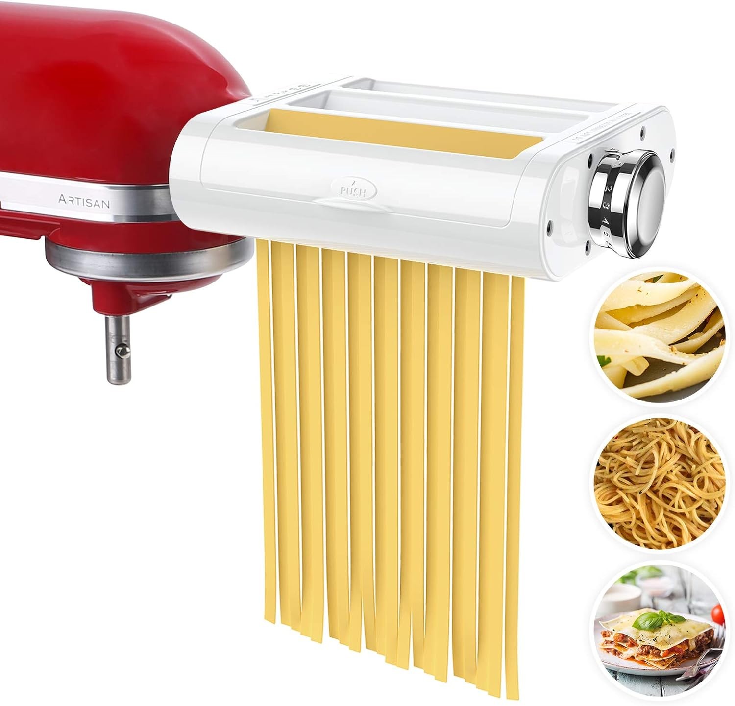 Antree Pasta Maker Attachment 3 in 1 Set for KitchenAid Stand Mixers Included Pa
