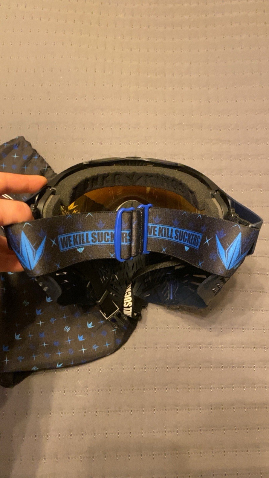 Bunkerkings CMD Paintball Goggle Mask Blue New!