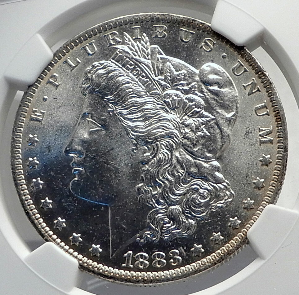 1883 UNITED STATES of America SILVER Morgan US Dollar Coin EAGLE NGC MS  i79854