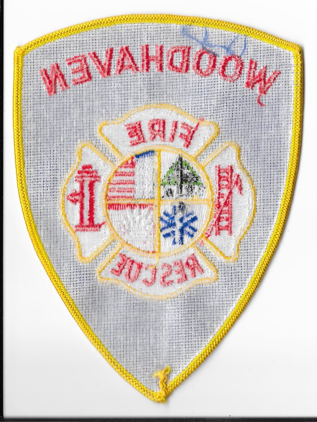 Woodhaven Fire Department, Michigan Shoulder Patch V1