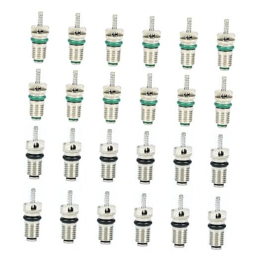 24PCS Air Conditioning Valve Core Kit A/C R134 Car AC Refrigerant High