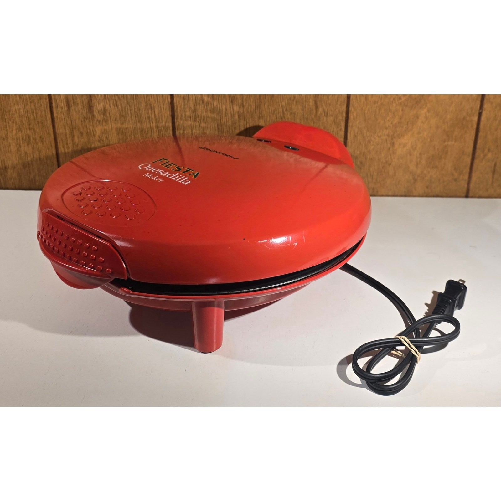 Elite Gourmet Fiesta Quesadilla Maker Red Electric Nonstick