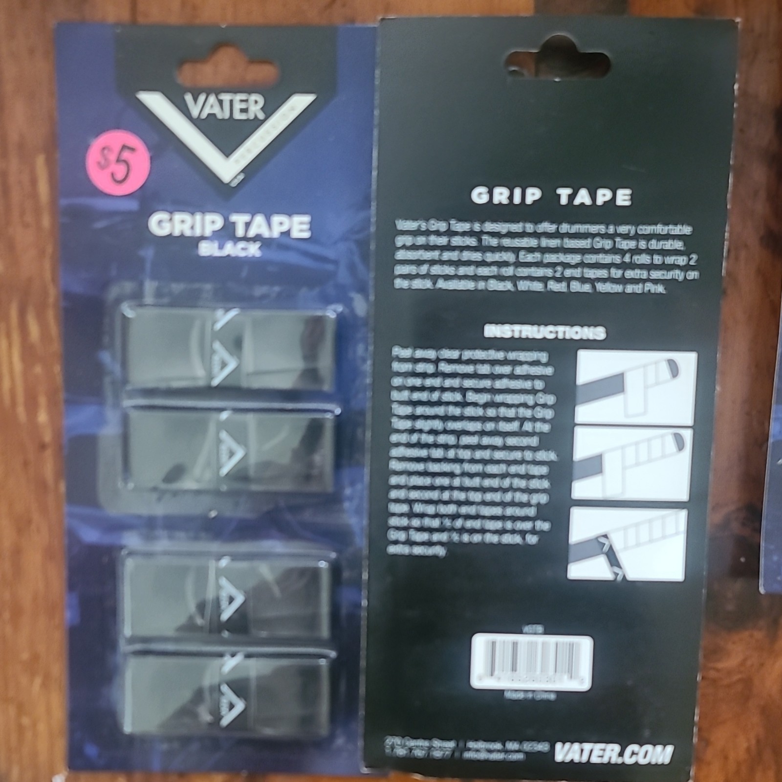 Drumstick Grip Tape, Vater brand Tape Material, VGTB. 1 for $5.99