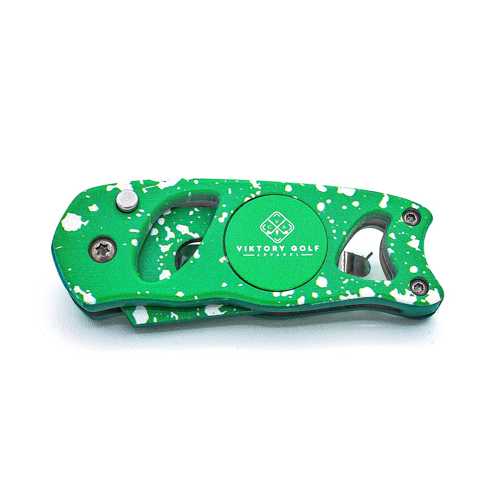 Divot Tool - Switch Blade Style – Magnetic Ball Marker & Belt Clip - ViKtory