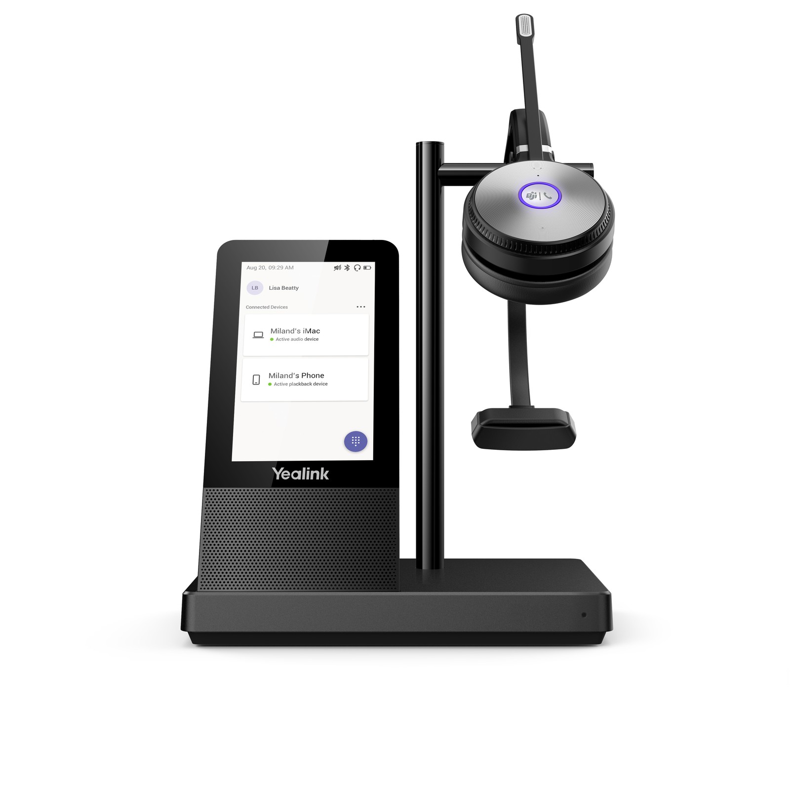 Yealink Headsets Mono Teams DECT wireless headset YEA-WH66-MONO-TEAMS UPC 841...