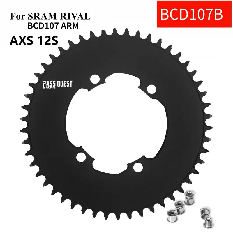 Round Chainring 107BCD MTB Road Bike Chainwheel 36T-58 T for 12S Crankset