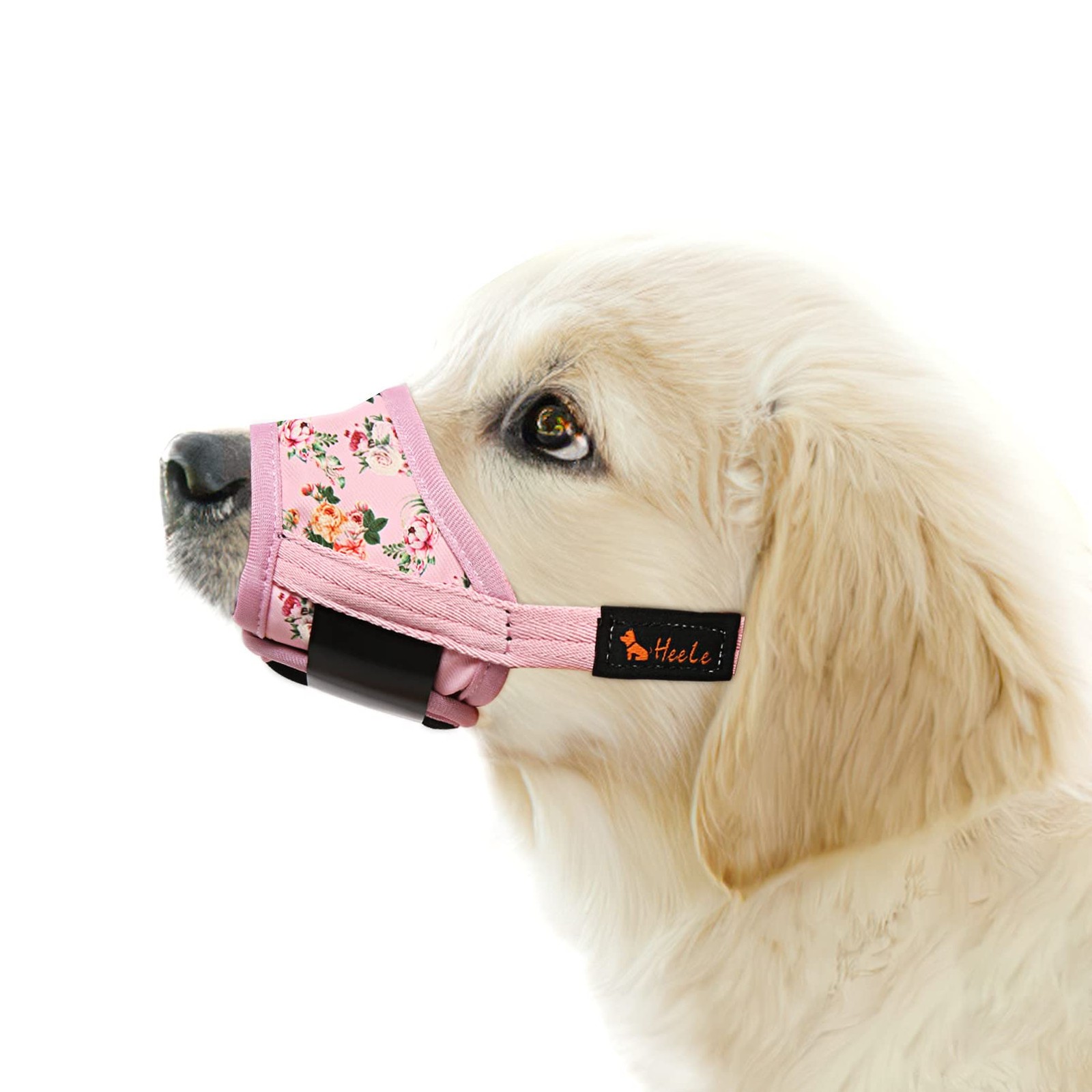 Dog Muzzle, Soft Nylon Anti-Bite Bark Chew, Breathable Adjustable for All Dogs