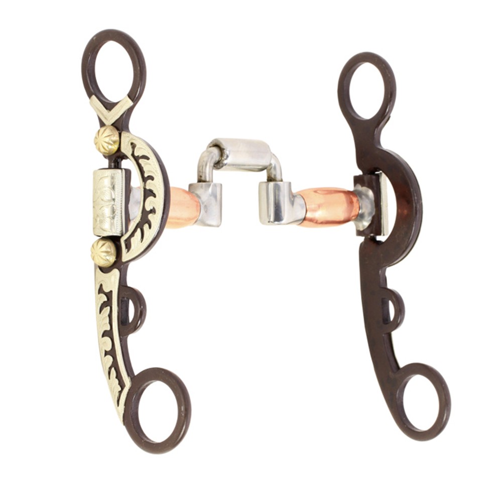 Hilason Stainless Steel Snaffle Bit Sweet Iron Roller 5 Inch