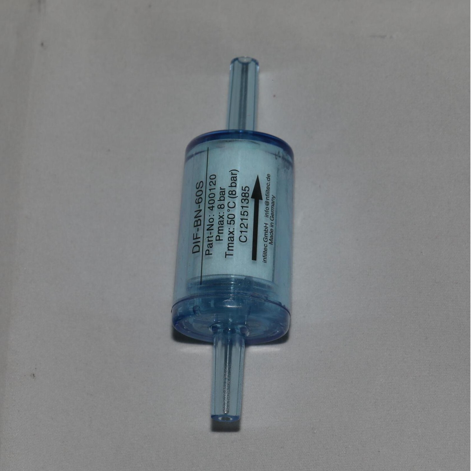 Replace Infiltec DIF-BN-60S filter cartridge flue gas analyzer