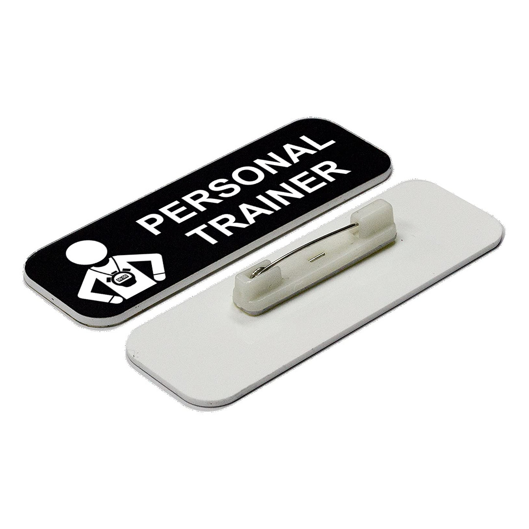 Signs ByLITA Personal Trainer 1 x 3" Name Tag/Badge, (3 Pack)