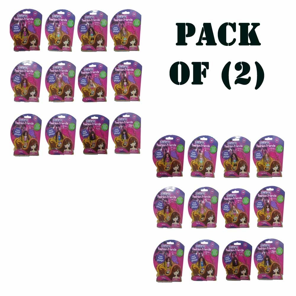 Pack of (2) New Crazy Art - Light Brix Fashion Friends Assorted Dolls CZA35782