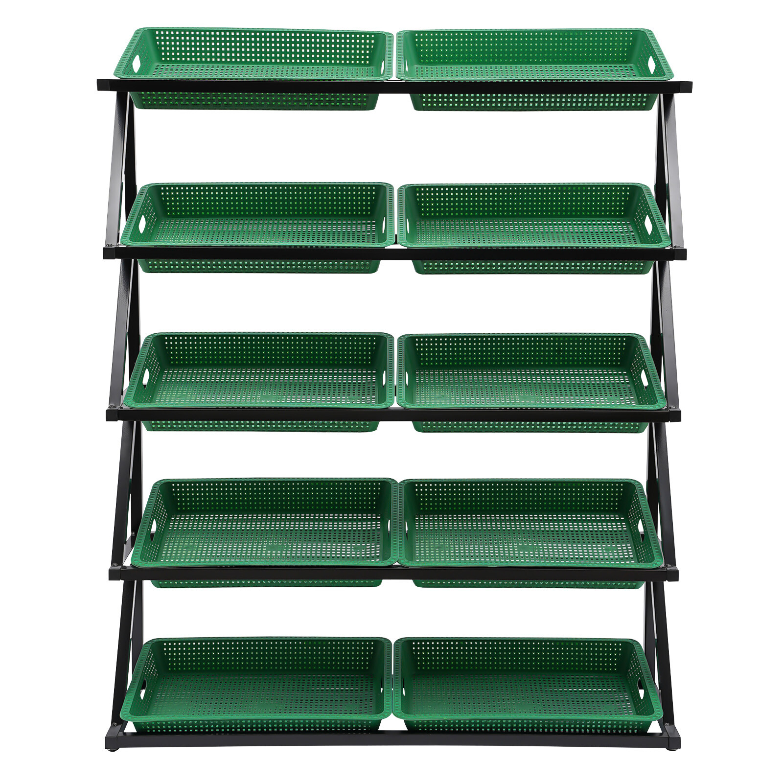 Market Retail Display Rack Shelf Merchandiser Fruit Vegetable Snack Basket * 10