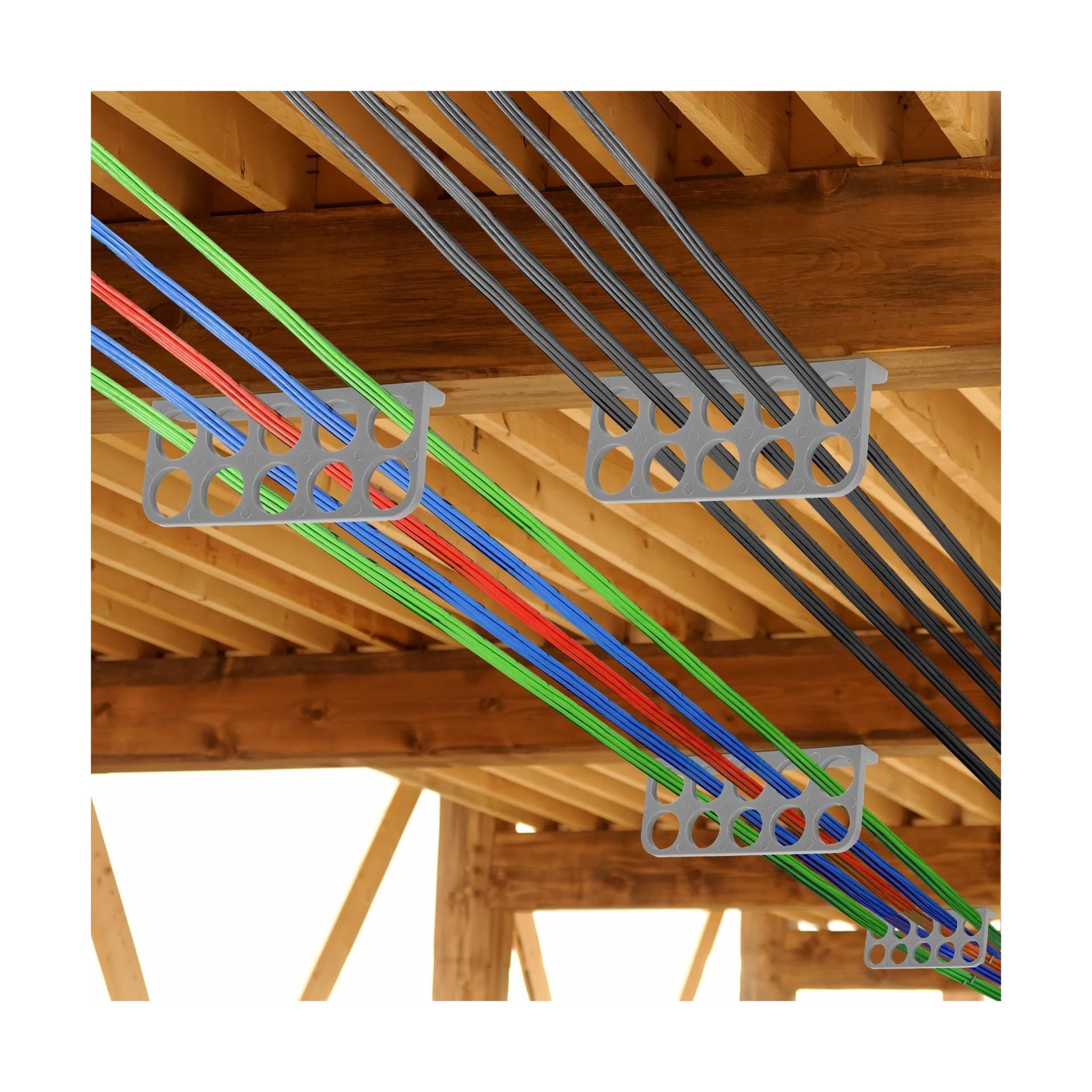 120Pack Cable Chase-Wire Bracket,Cable Support Wire Bracket Holder for NMB El...