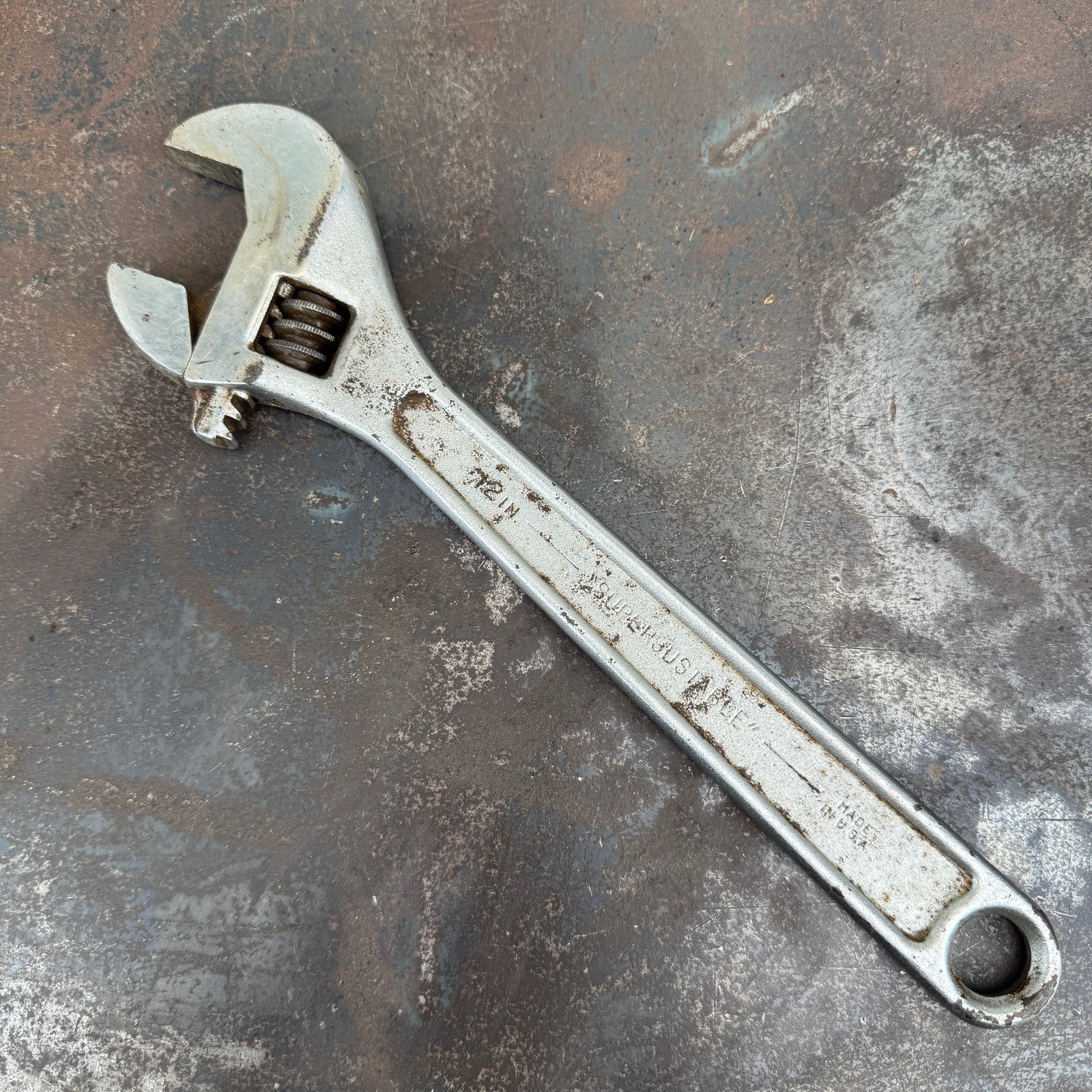 VTG J.H. Williams 12" Adjustable Wrench Drop Forged Steel Superjustable AP-12