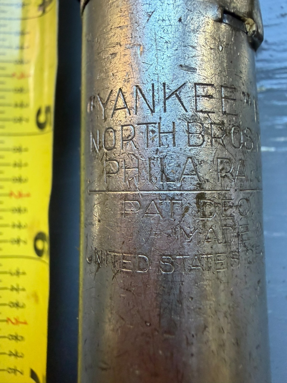 ANTIQUE Yankee North Bros. Brass Body No. 31A Screwdriver PAT. DEC. 11-1923 USA