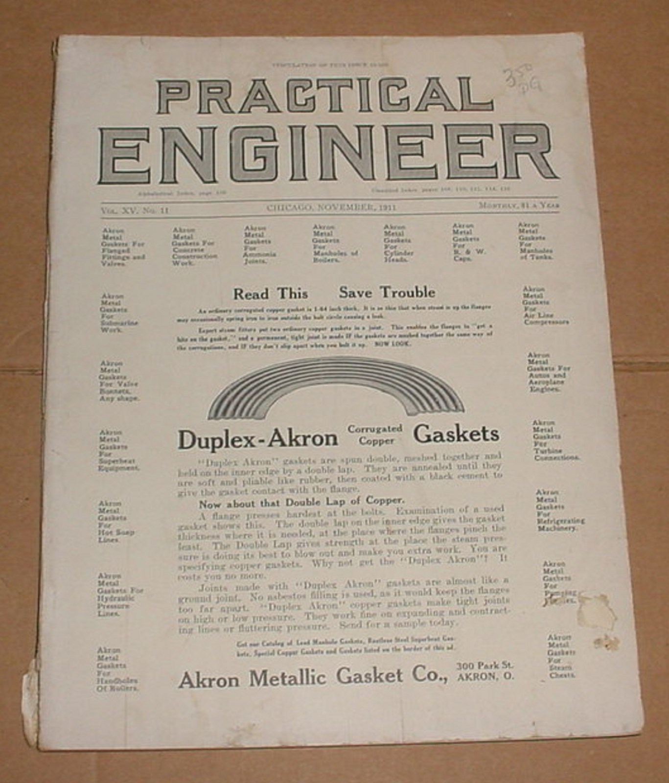 11/1911 Practical Engineer Magazine