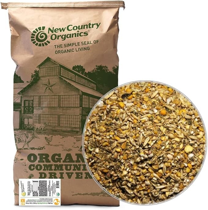 New Country Organics | Organic Corn-Free Broiler Feed 40lb | Soy-Free