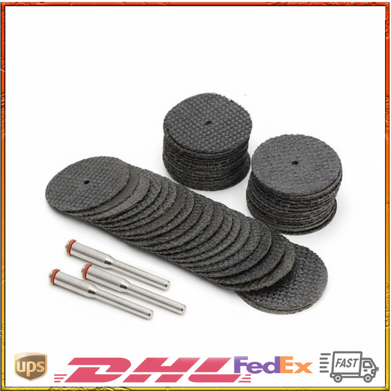 50pcs 1/8" Mandrel Fiberglass Reinforced Dremel Cut Off Wheel Rotary Discs Saw