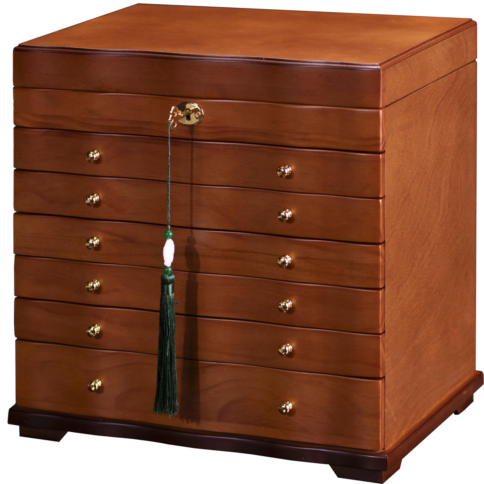 Xloverise Wooden Jewelry Box,jewelry boxes 13.4 x x 9.98 inches, Brown