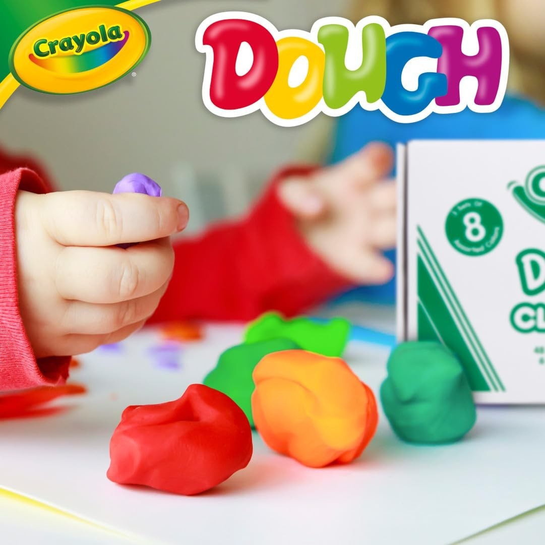Crayola Assorted Dough Classpack with Tools, 8 Colors, 24 per Carton