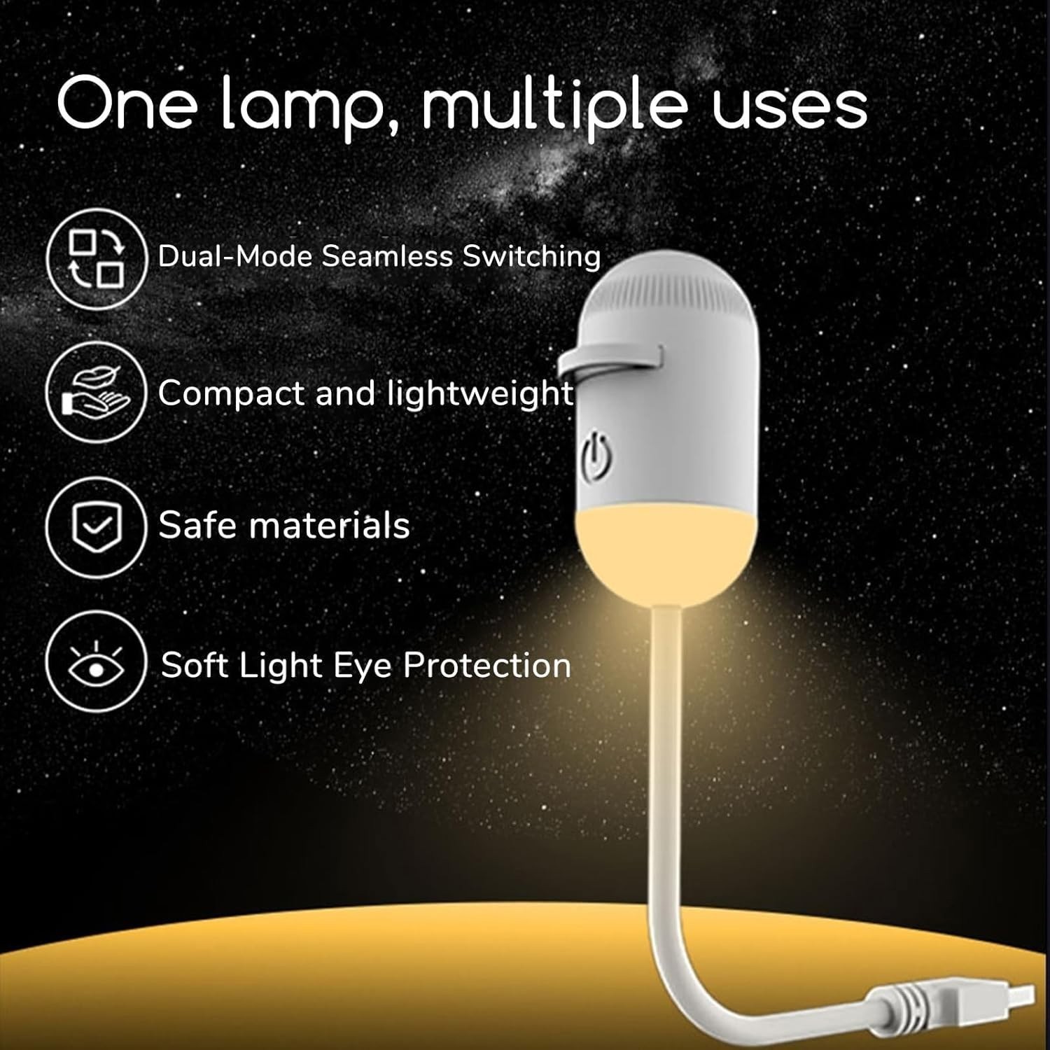 2-in-1 Galaxy Projector Night Light Starry Sky Projector High Resolution Bedroom