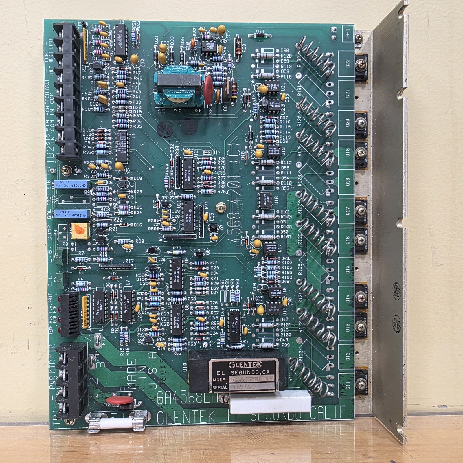 Glentek GA4568EA-1 DC Amplifier Fadal Part# AMP-0021 removed from running CNC