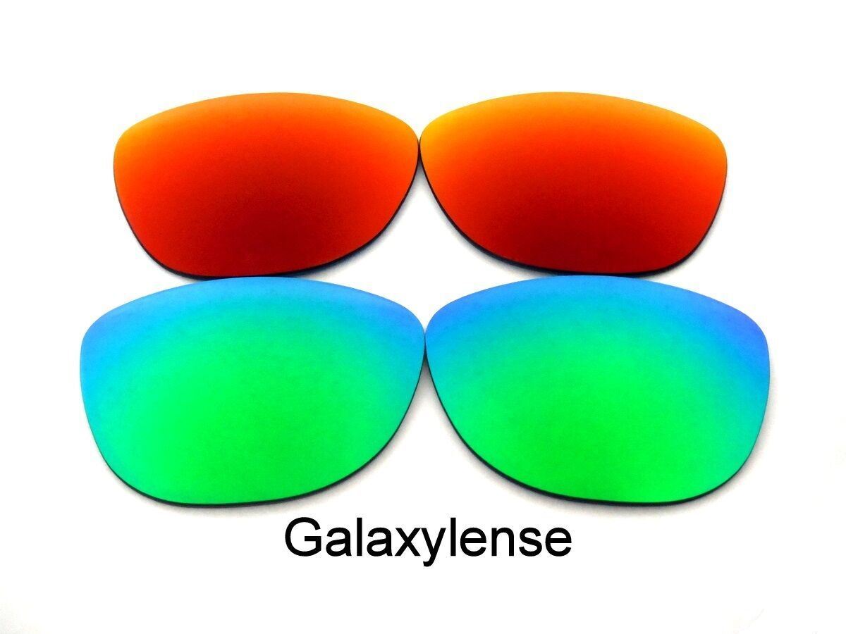 Galaxy Replacement Lenses For Oakley Frogskins Sunglasses Green&Red Polarized
